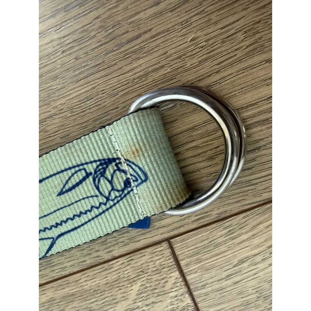 TRUE FLIES thomas bates Green blue fish belt silver double ring fishing weave